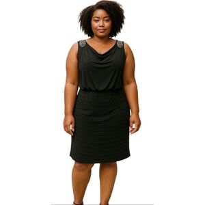 Collections Dressbarn Women’s Size 18 Black Sleeveless Cocktail Dress